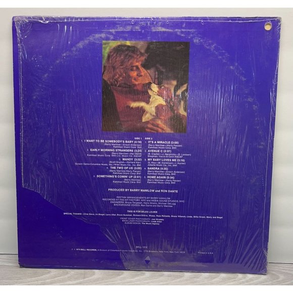 Barry Manilow II Pop LP Vinyl Vintage Bell Records 1974 Mandy Its a Miracle - Picture 6 of 8